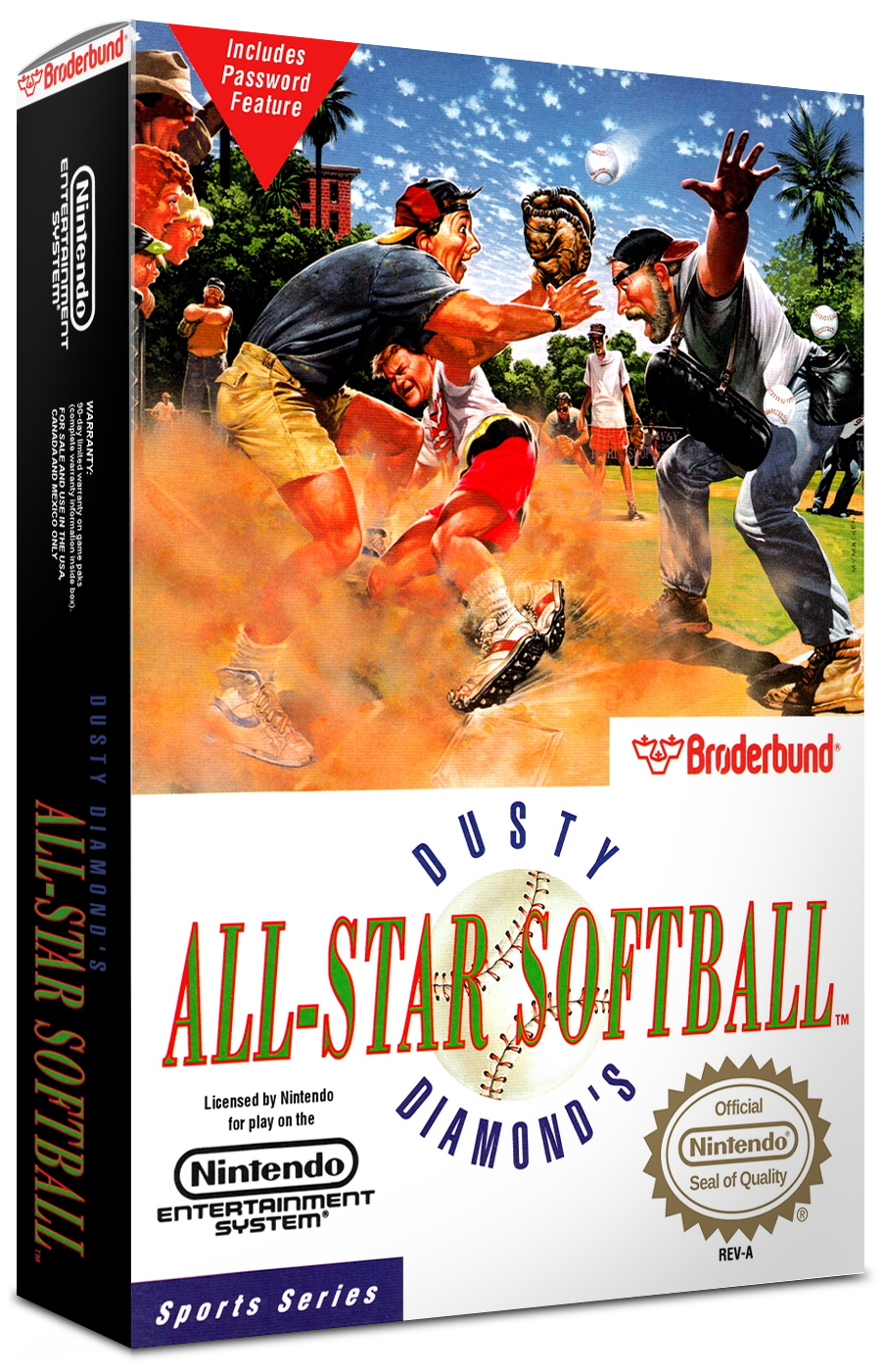 Dusty Diamond's: All-Star Softball Reproduction Box