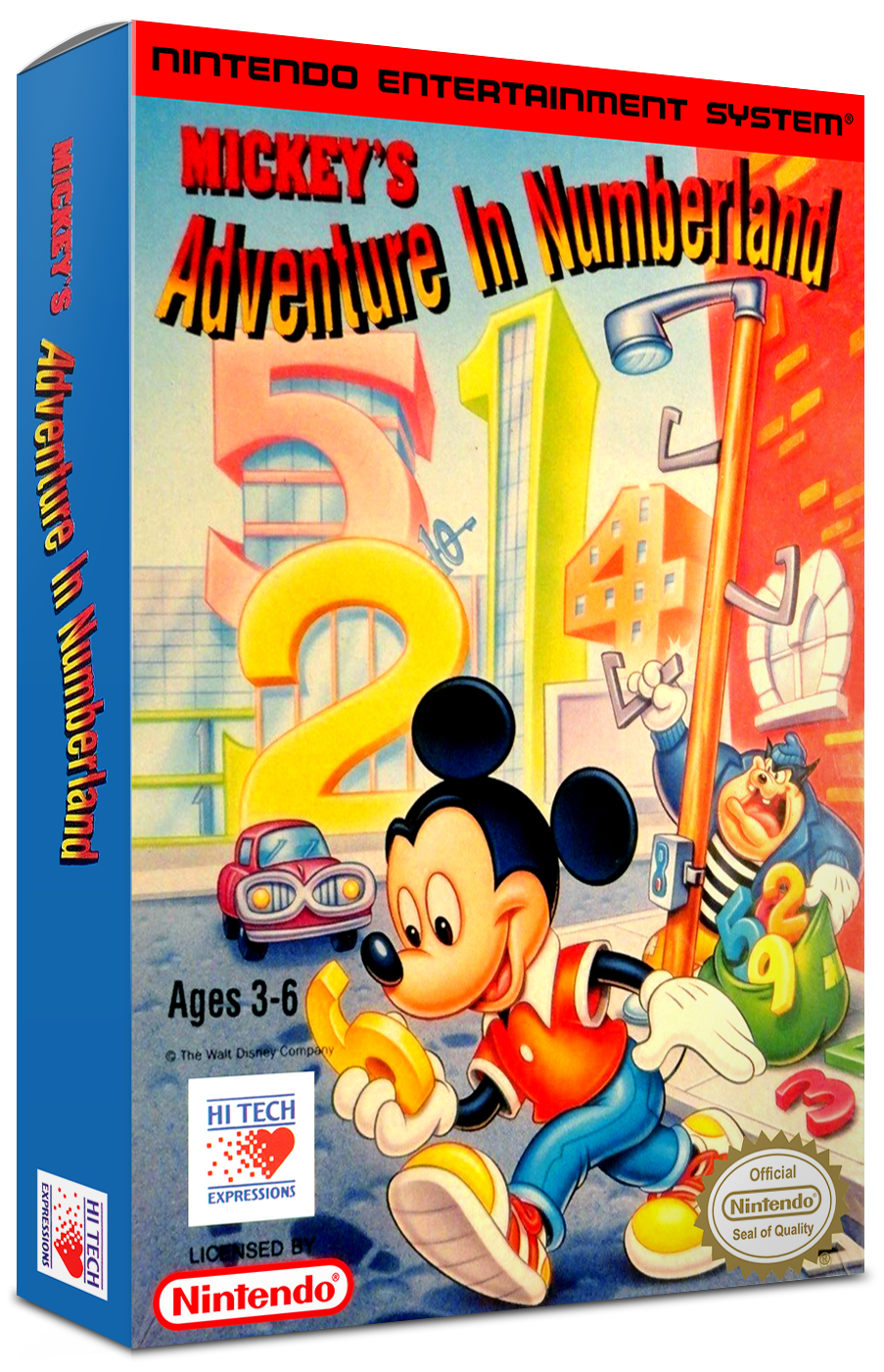 Mickey's Adventure in Numberland Reproduction Box
