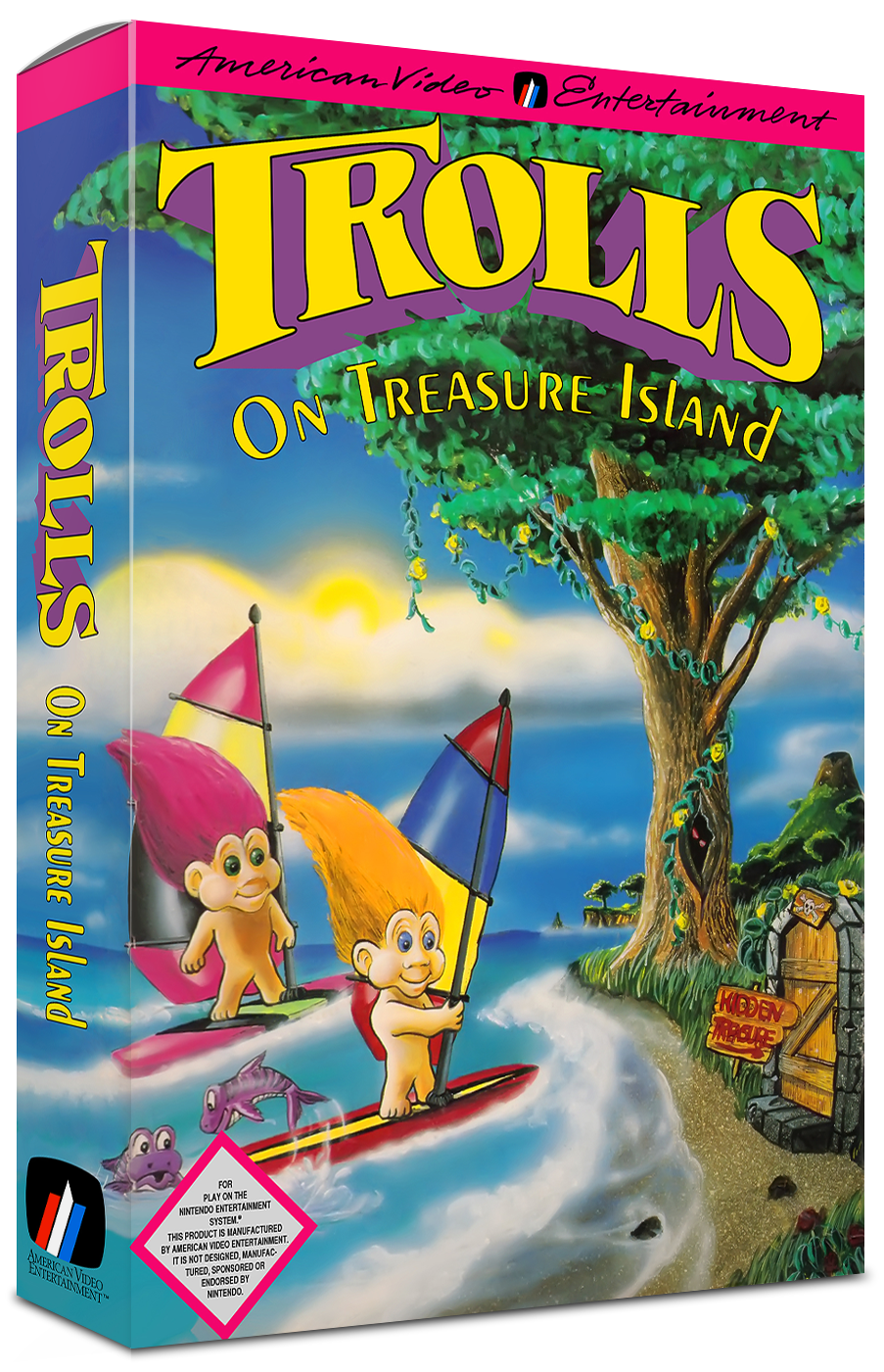 Trolls on Treasure Island Reproduction Box
