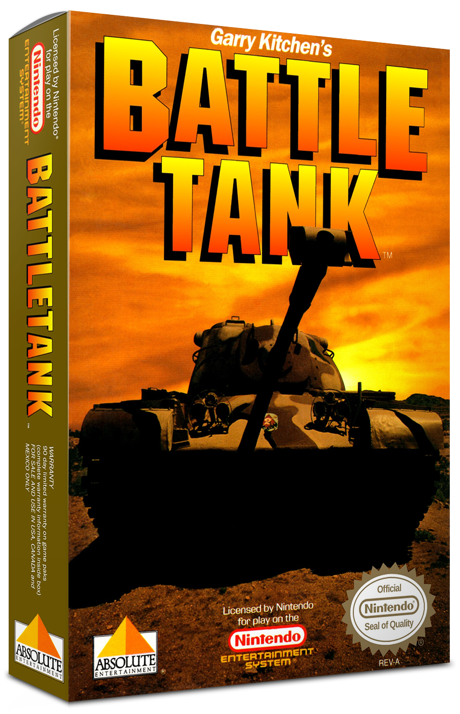 Garry Kitchen's: Battle Tank Reproduction Box