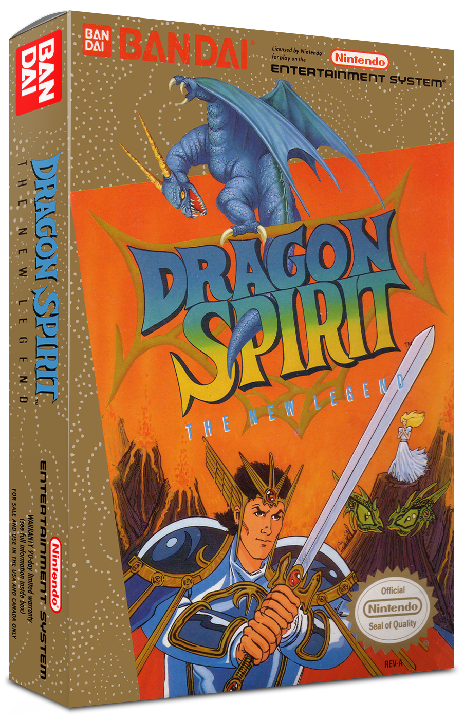 Dragon Spirit: The New Legend Reproduction Box