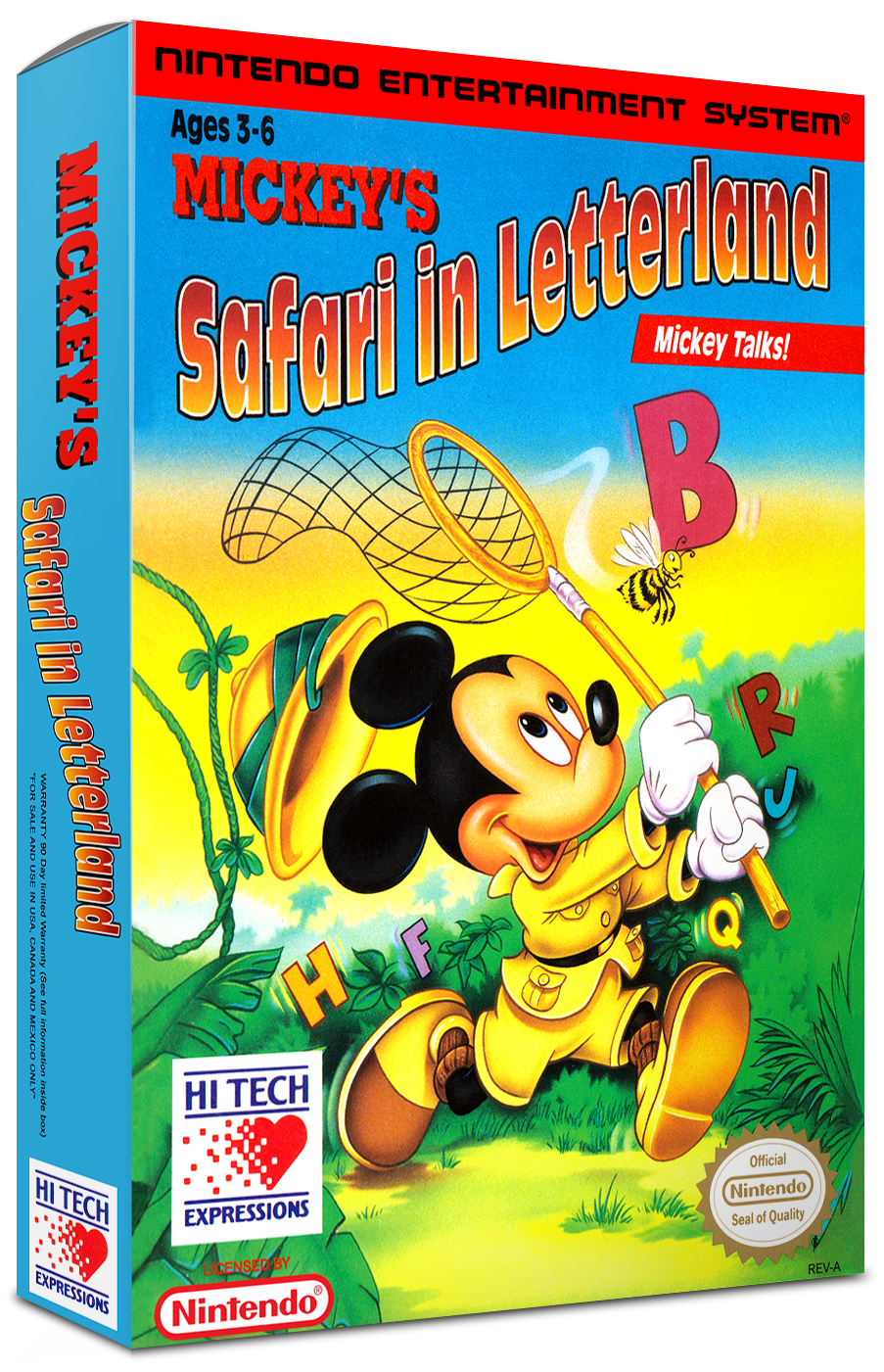 Mickey's Safari in Letterland Reproduction Box