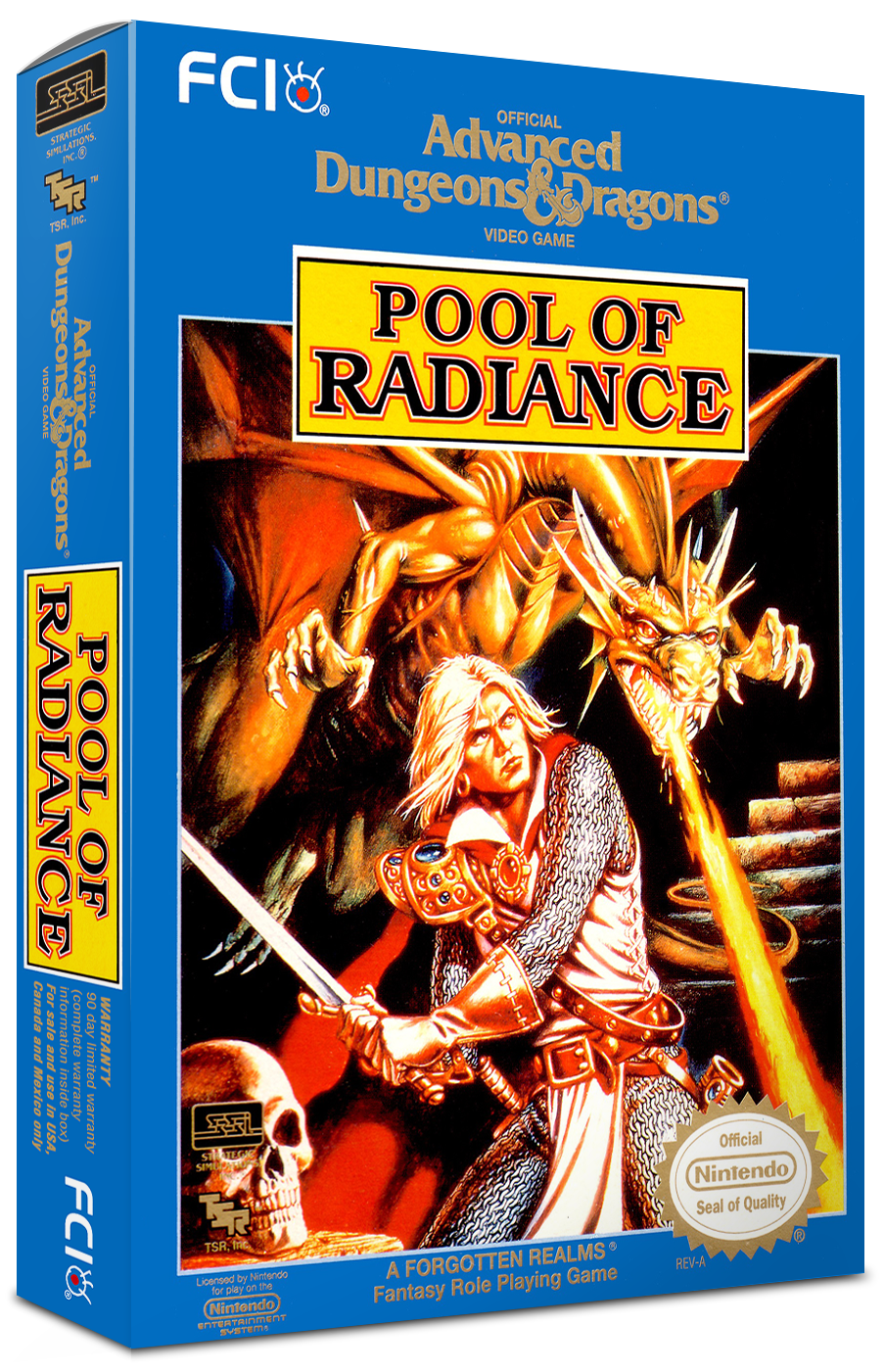 Advanced Dungeons &amp; Dragons: Pool of Radiance Reproduction Box