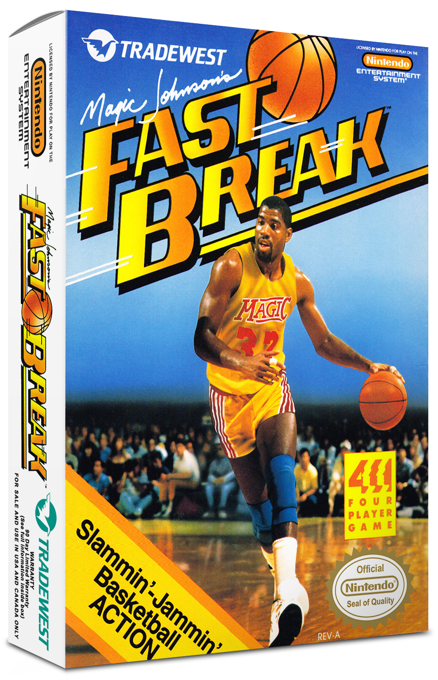 Magic Johnson's: Fast Break Reproduction Box