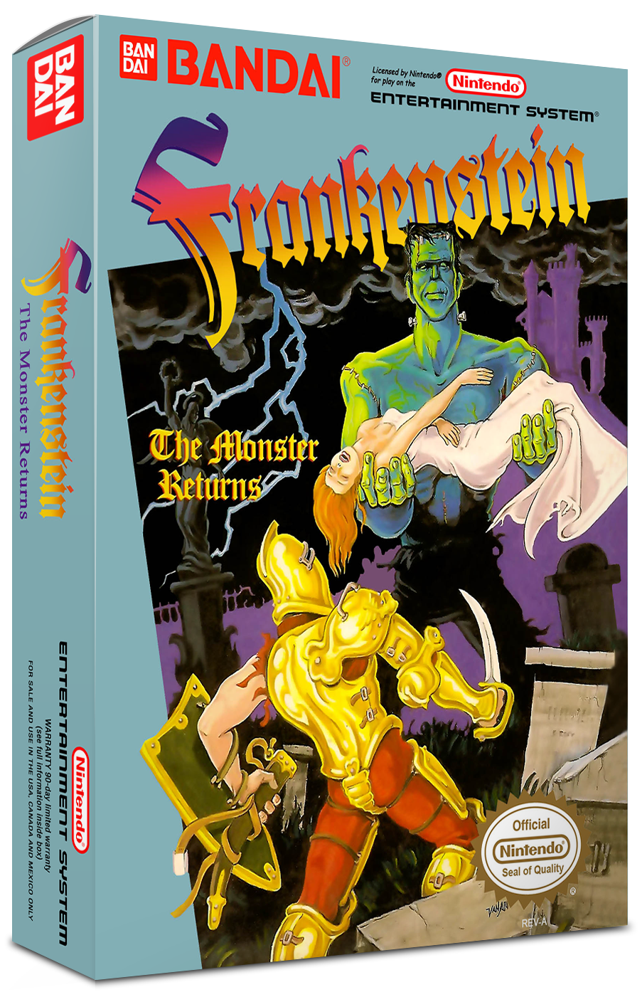 Frankenstein: The Monster Returns Reproduction Box