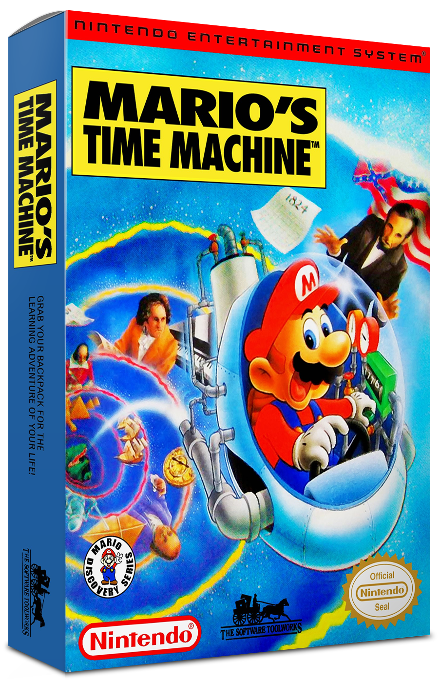 Mario's Time Machine Reproduction Box