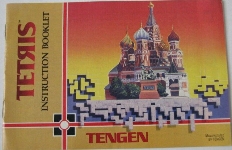 Tetris Tengen Reproduction Manual