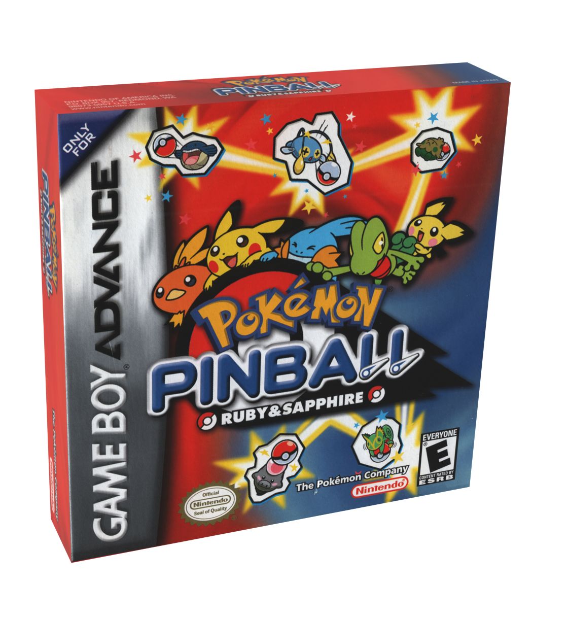 Pokemon Pinball Ruby and Sapphire Reproduction Box