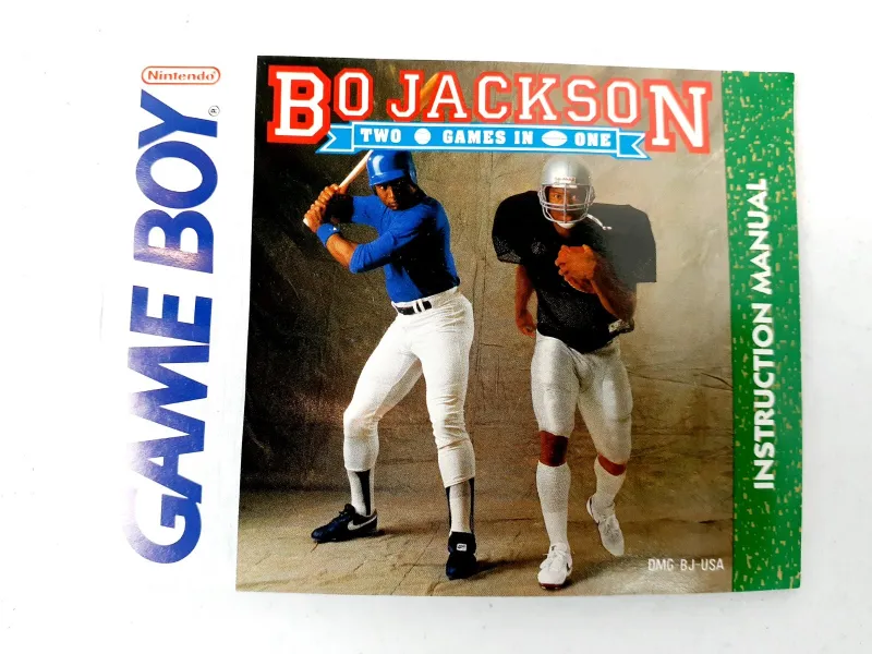 Bo Jackson Two Game In One Reproduction Manual