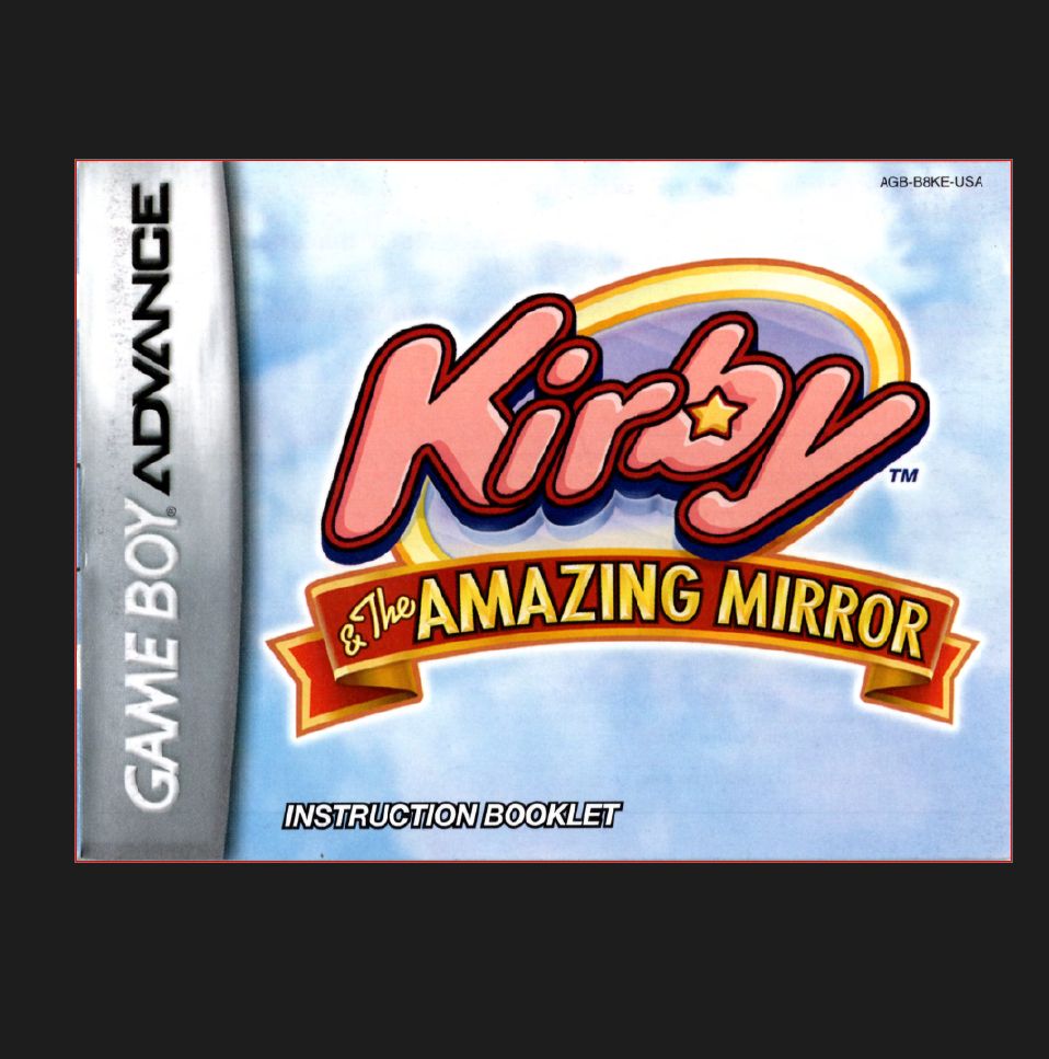 Kirby &amp; The Amazing Mirror Reproduction Manual