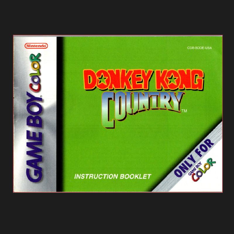 Donkey Kong Country Reproduction Manual