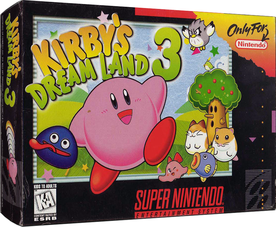Kirby's Dream Land 3 Reproduction Box
