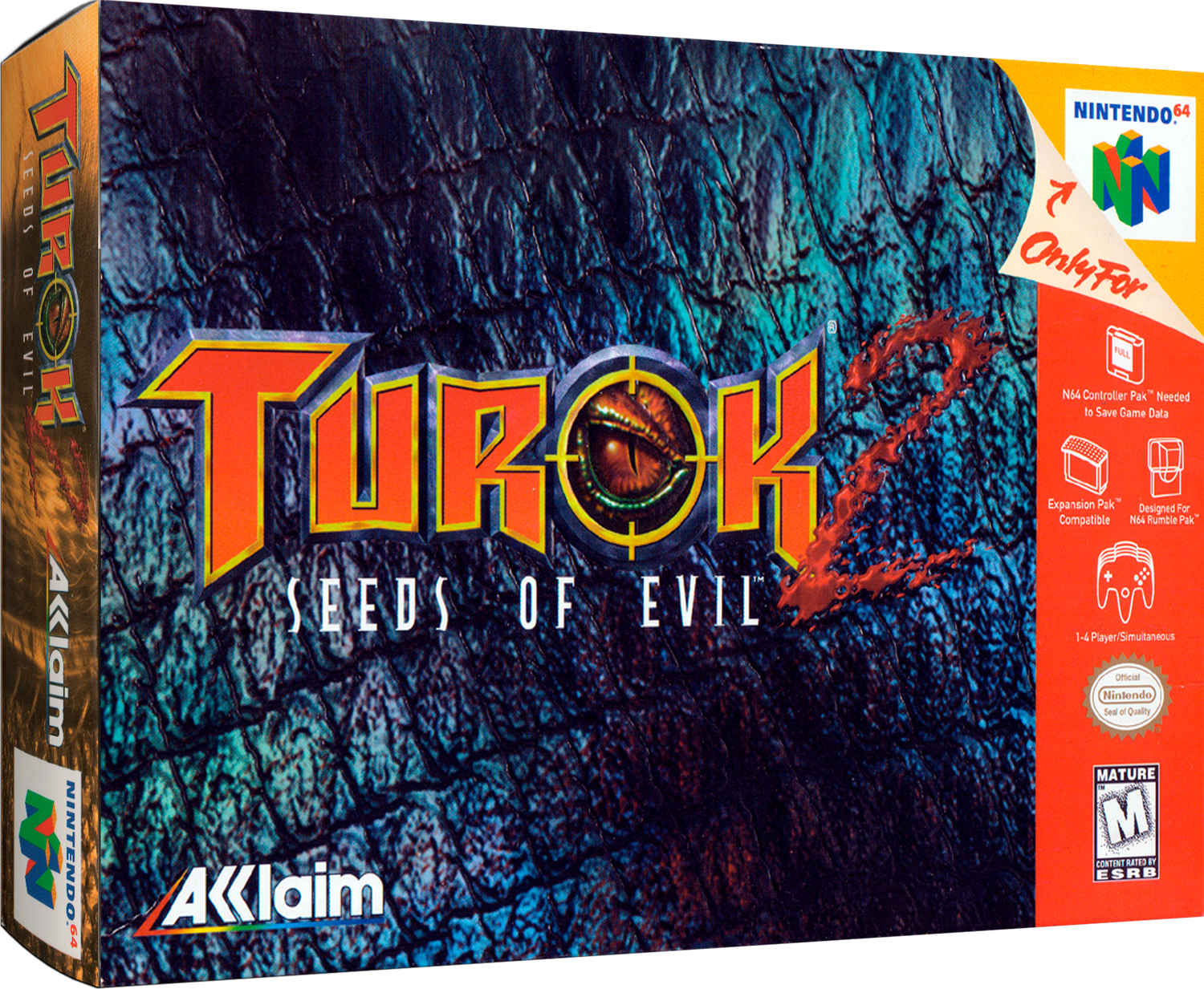 Turok 2 Seeds of Evil Reproduction Box