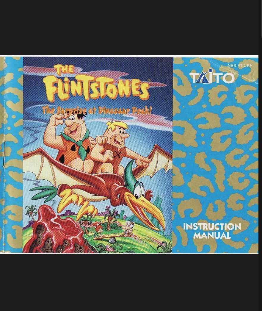 The Flintstones the Surprise at Dinosaur Peak Reproduction Manual