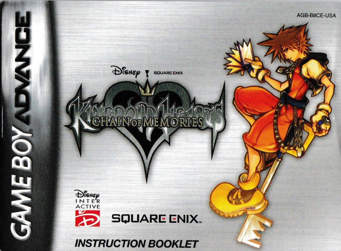 Kingdom Hearts Chain of Memories Reproduction Manual