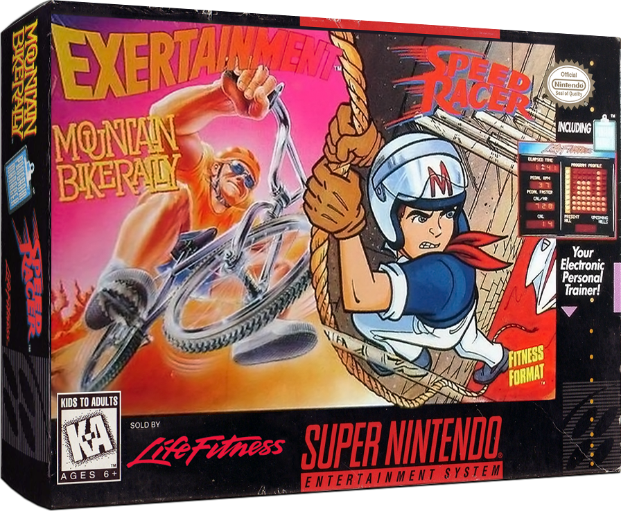 Exertainment Mountain Bike Rally  Speed Racer Reproduction Box