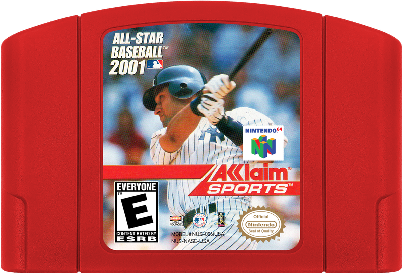 All-Star Baseball 2001 Cartridge Label