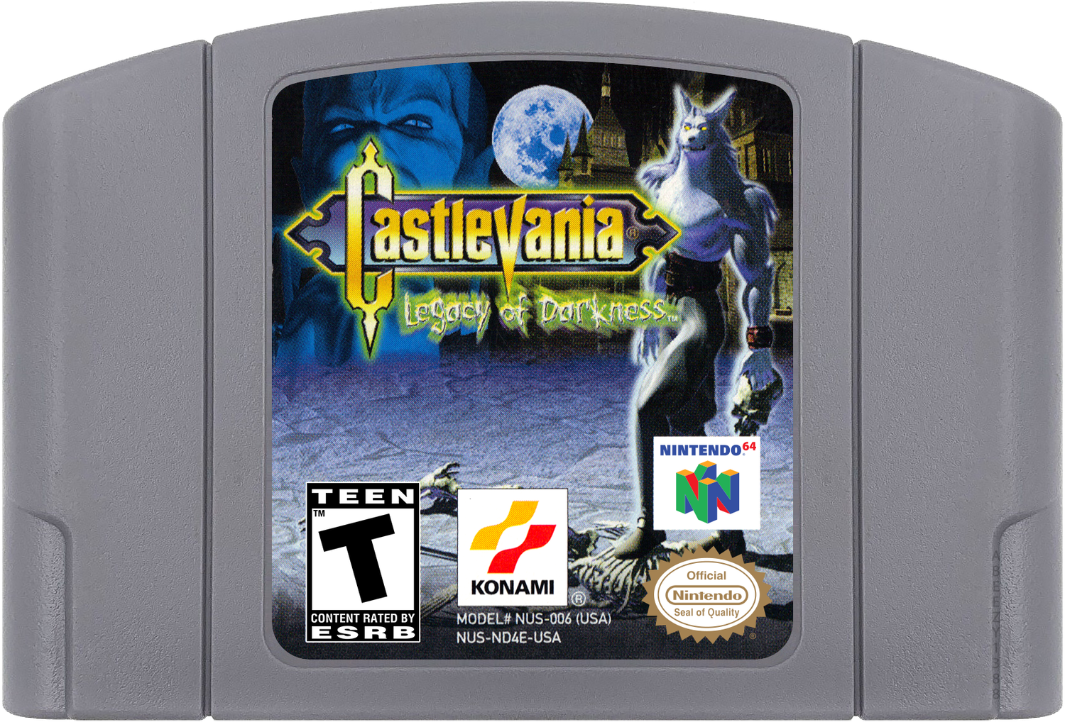 Castlevania - Legacy of Darkness Cartridge Label