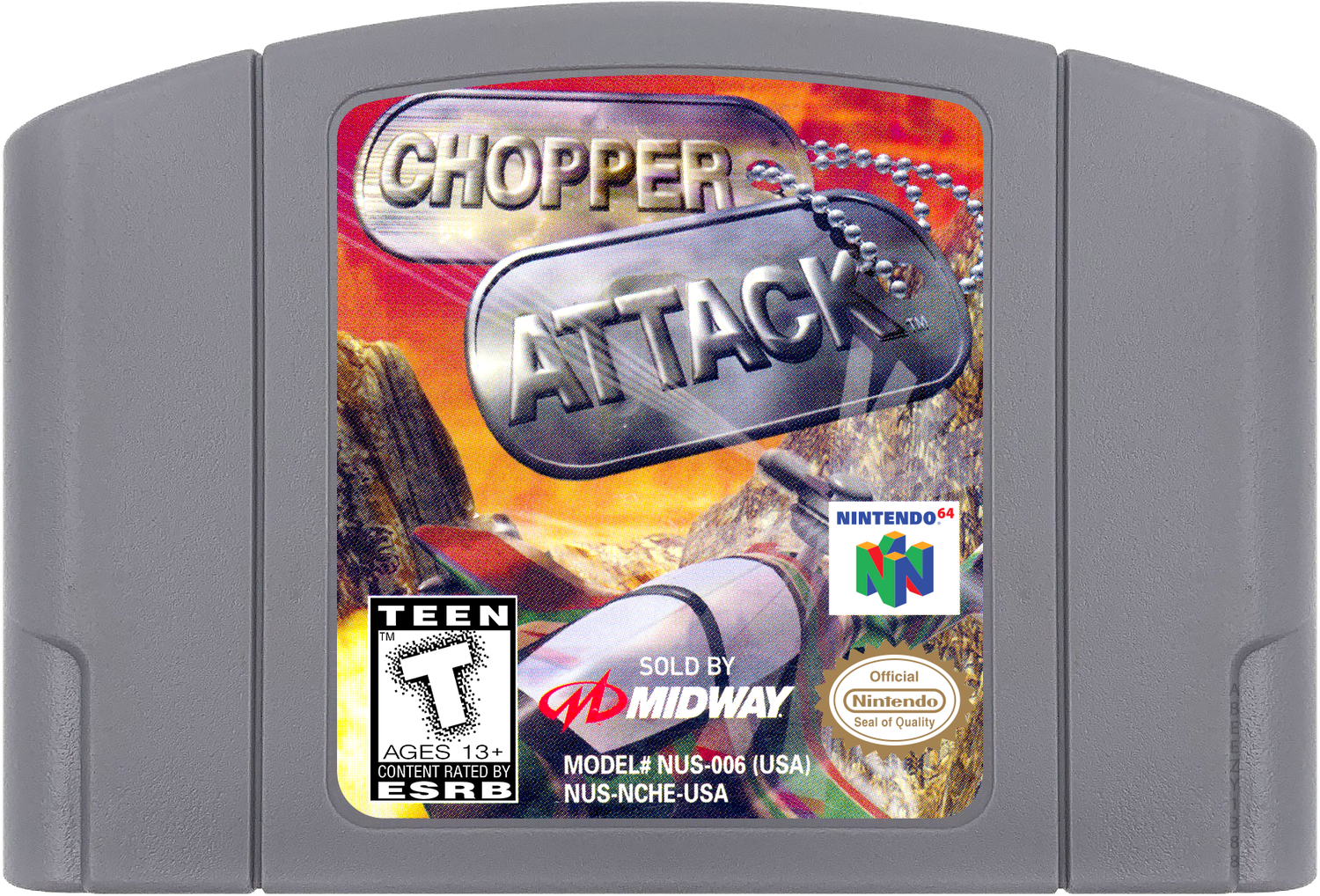 Chopper Attack Cartridge Label