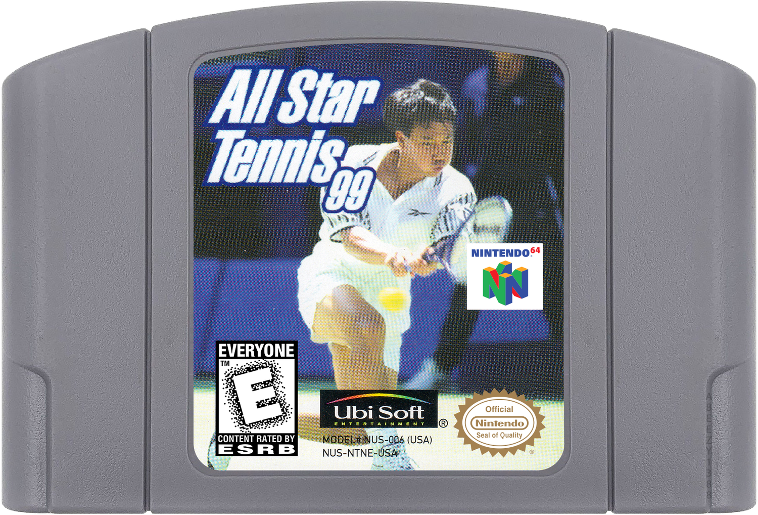 All Star Tennis 99 Cartridge Label