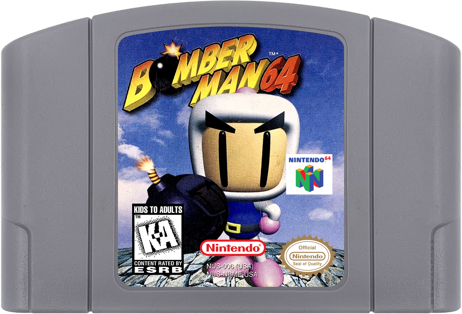 Bomberman 64 Cartridge Label
