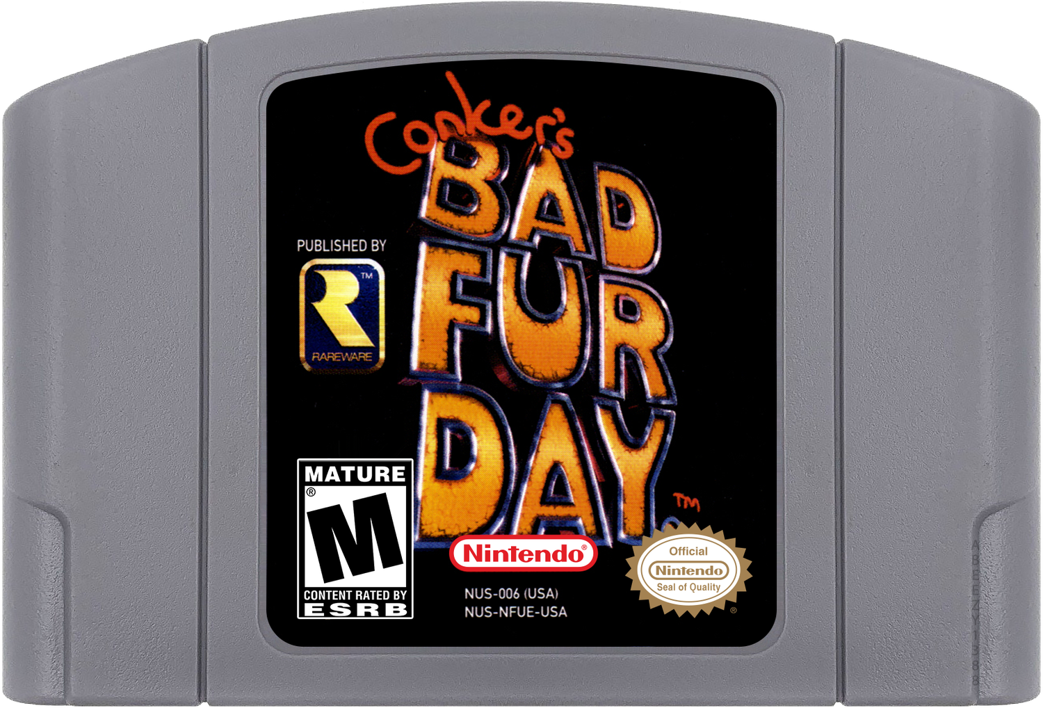 Conker's Bad Fur Day Cartridge Label