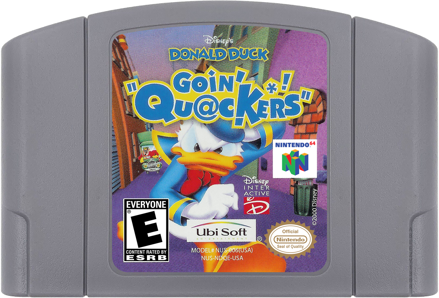 Donald Duck - Goin' Quackers Cartridge Label
