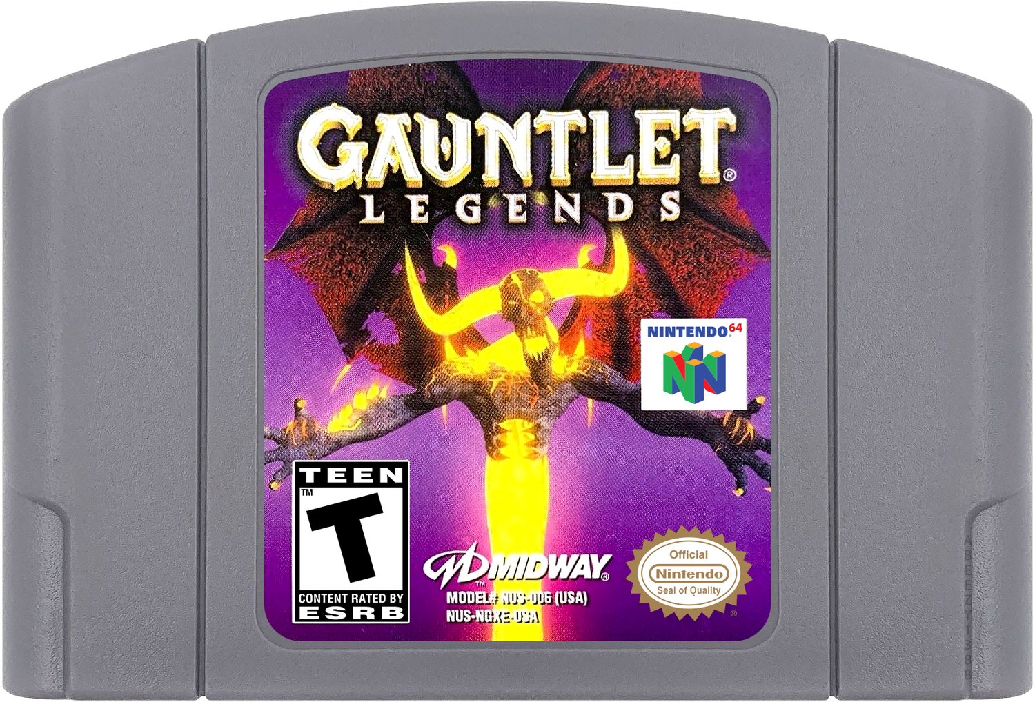 Gauntlet Legends Cartridge Label