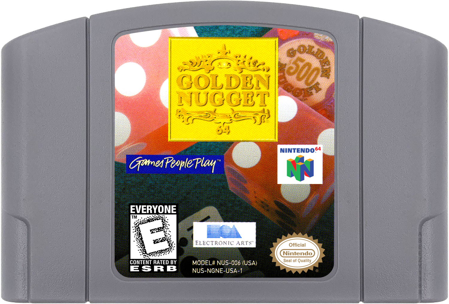 Golden Nugget 64 Cartridge Label