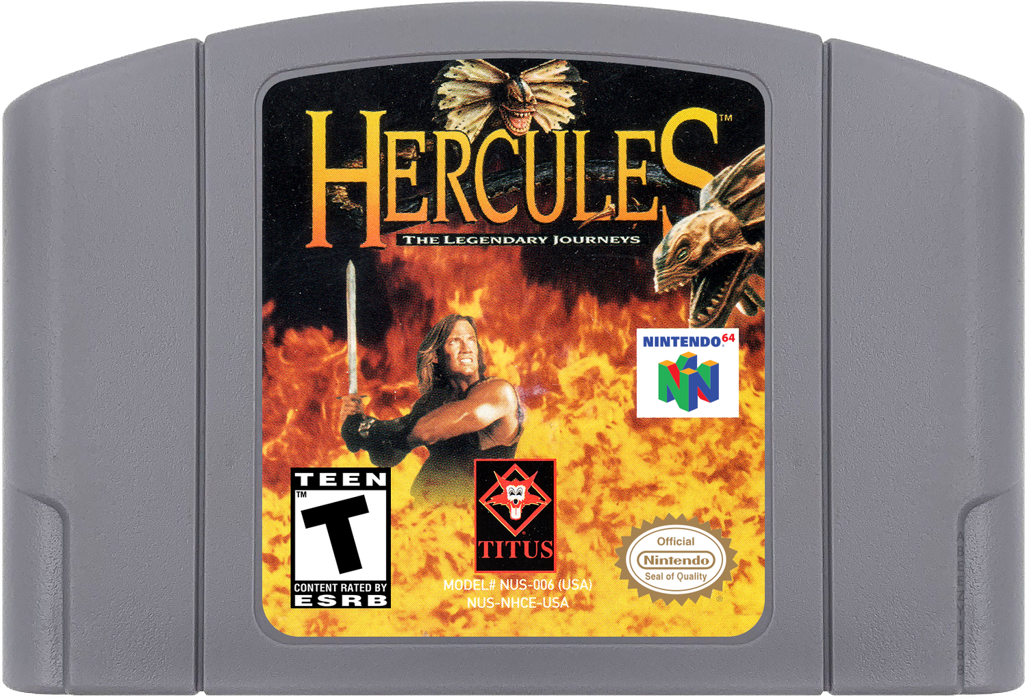 Hercules - The Legendary Journeys Cartridge Label