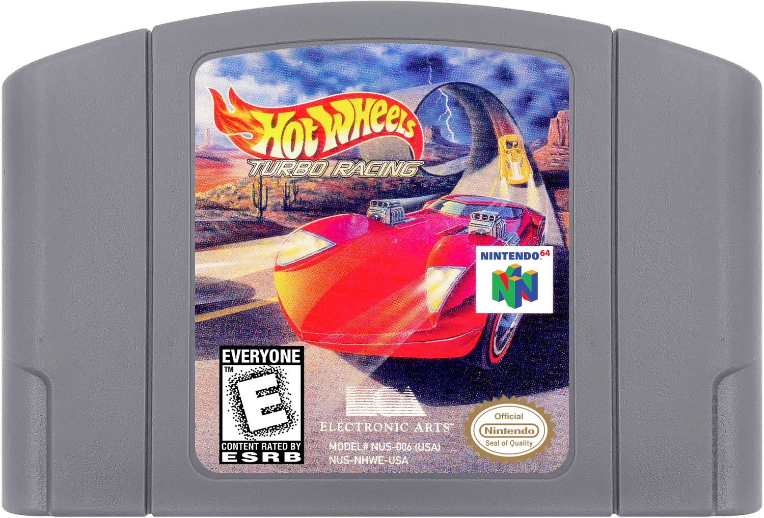 Hot Wheels - Turbo Racing Cartridge Label