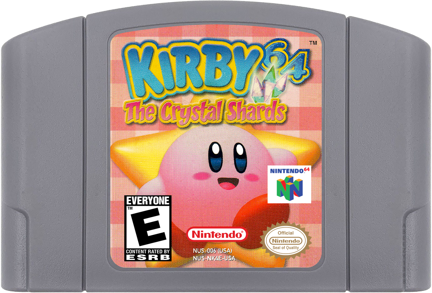 Kirby 64 - The Crystal Shards Cartridge Label