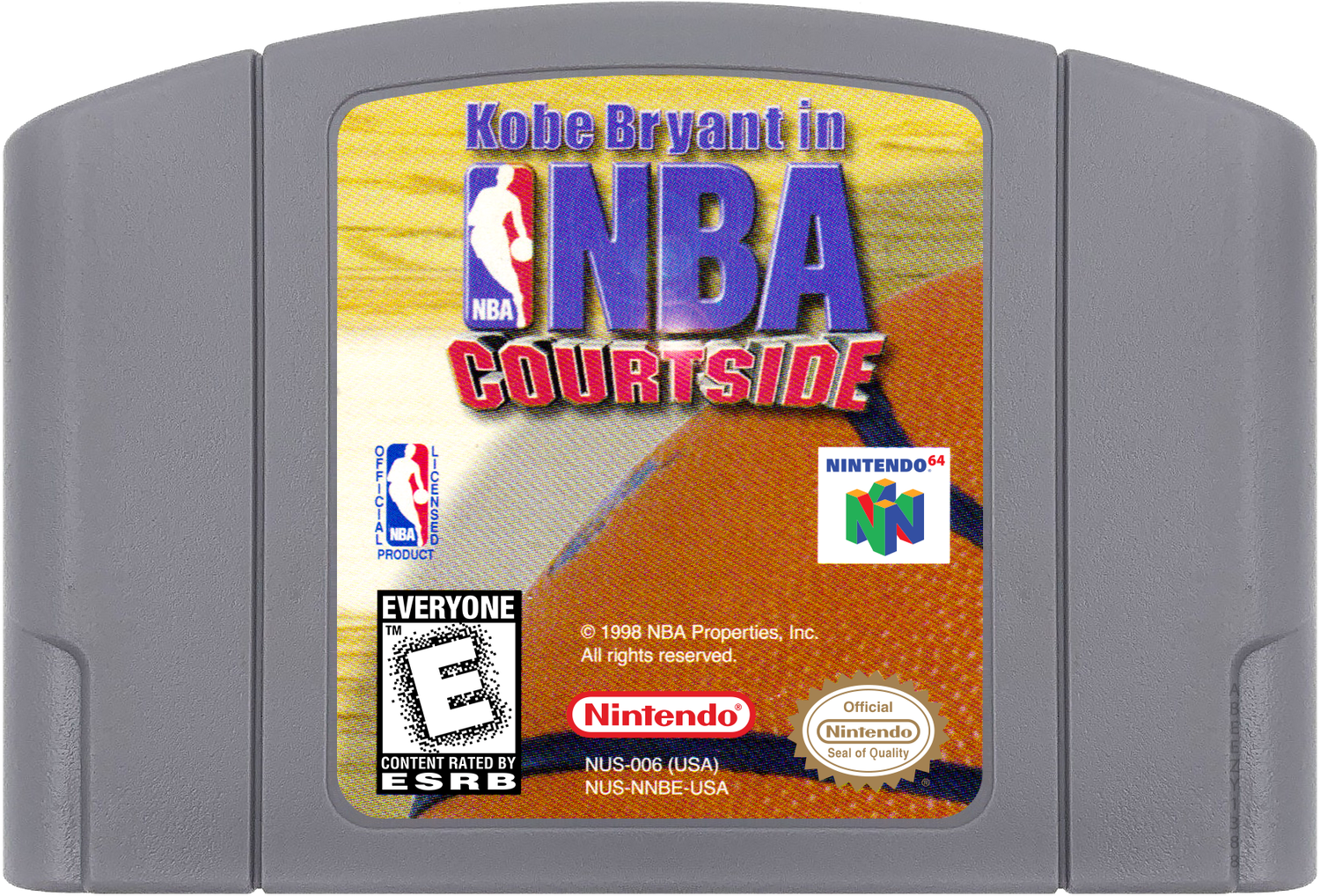 Kobe Bryant in NBA Courtside Cartridge Label