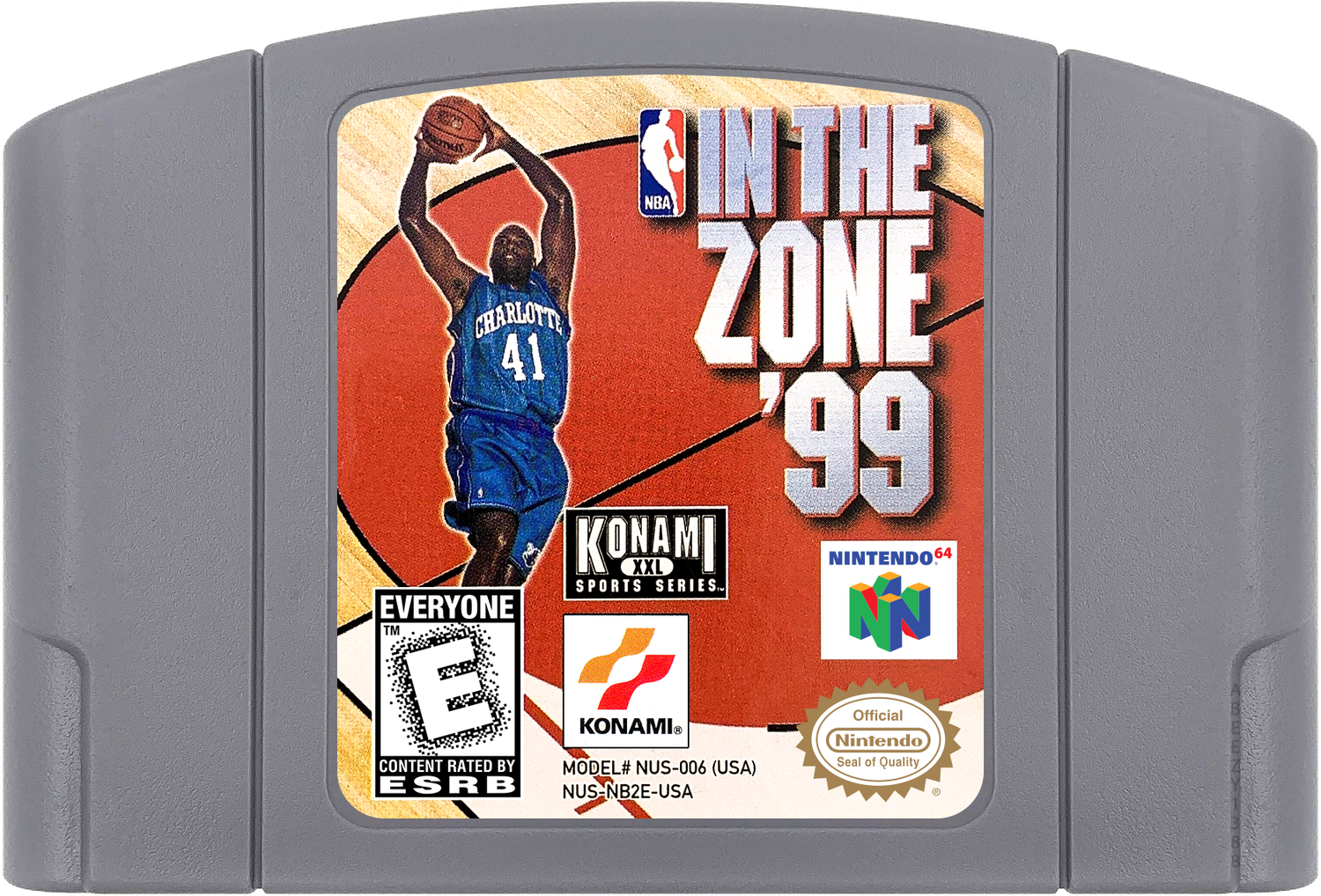 NBA in the Zone '99 Cartridge Label