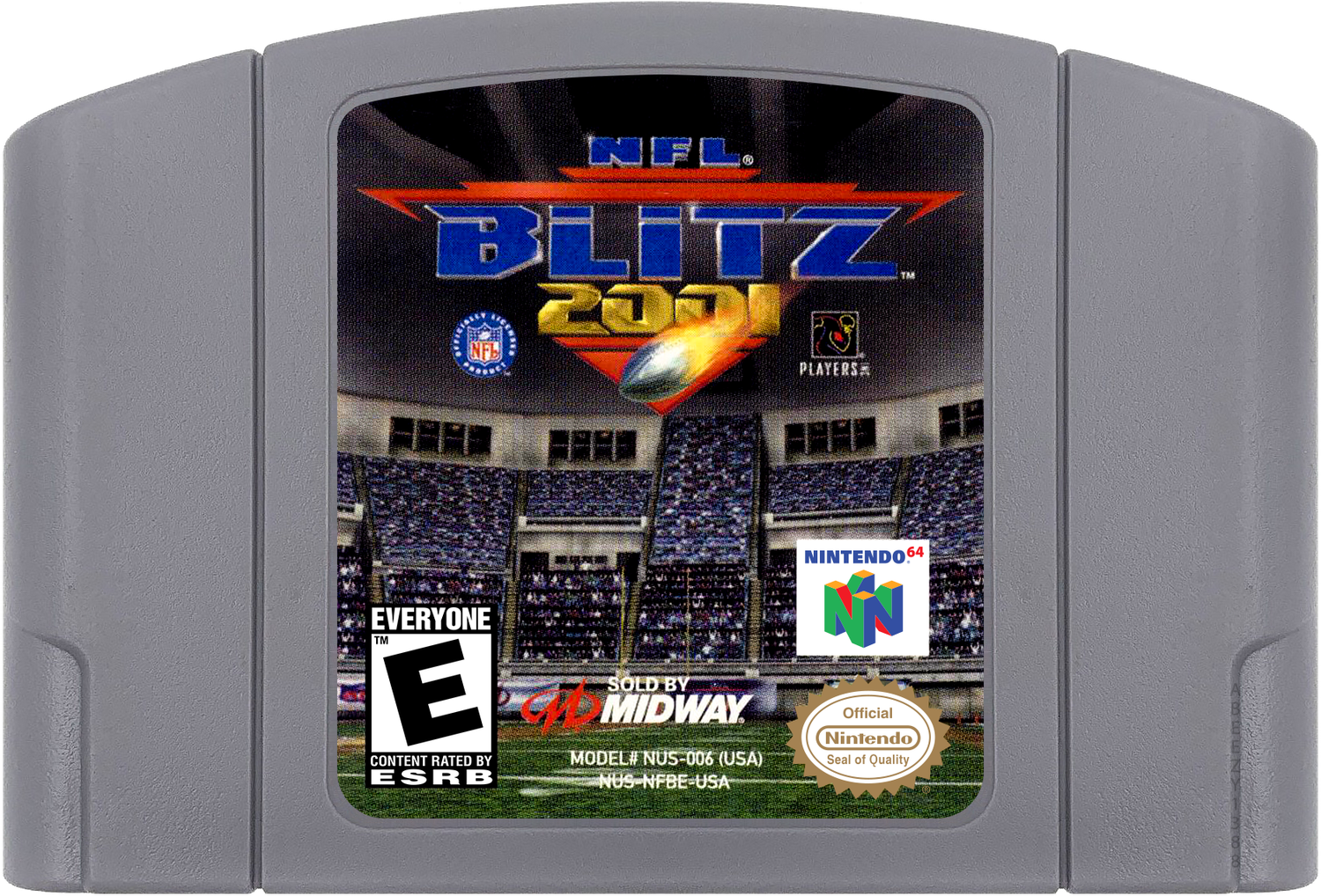 NFL Blitz 2001 Cartridge Label