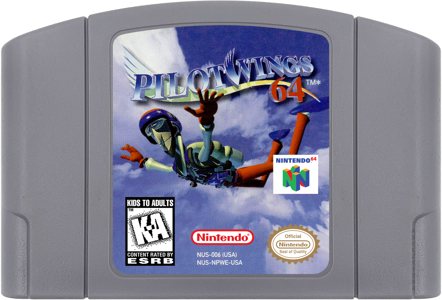 Pilotwings 64 Cartridge Label