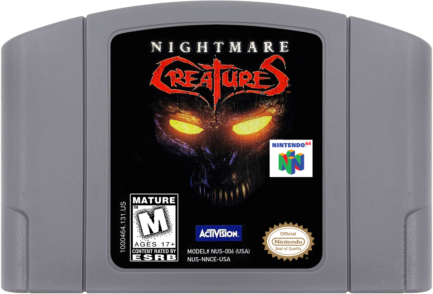 Nightmare Creatures Cartridge Label