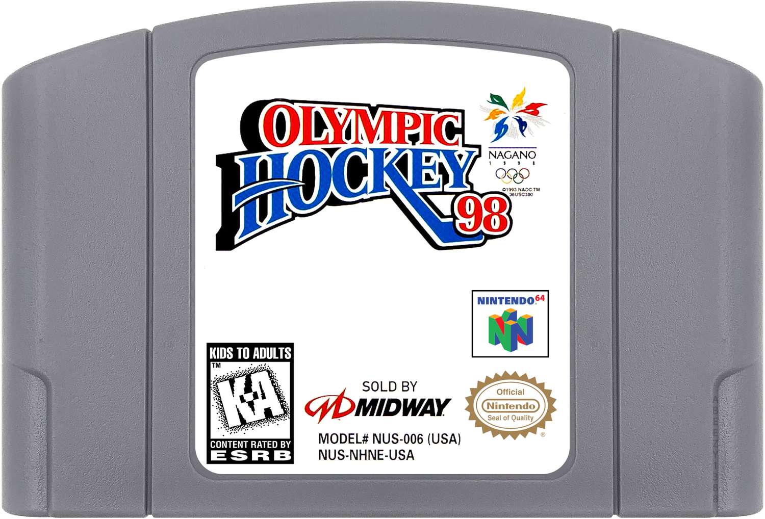 Olympic Hockey 98 Cartridge Label