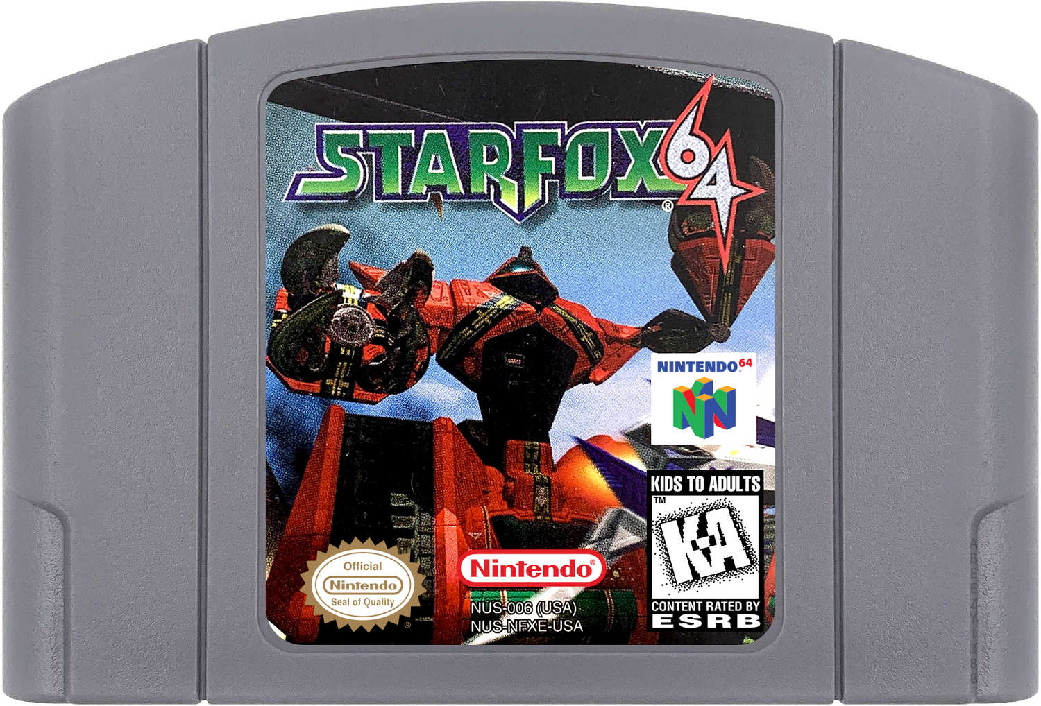Star Fox 64 Cartridge Label