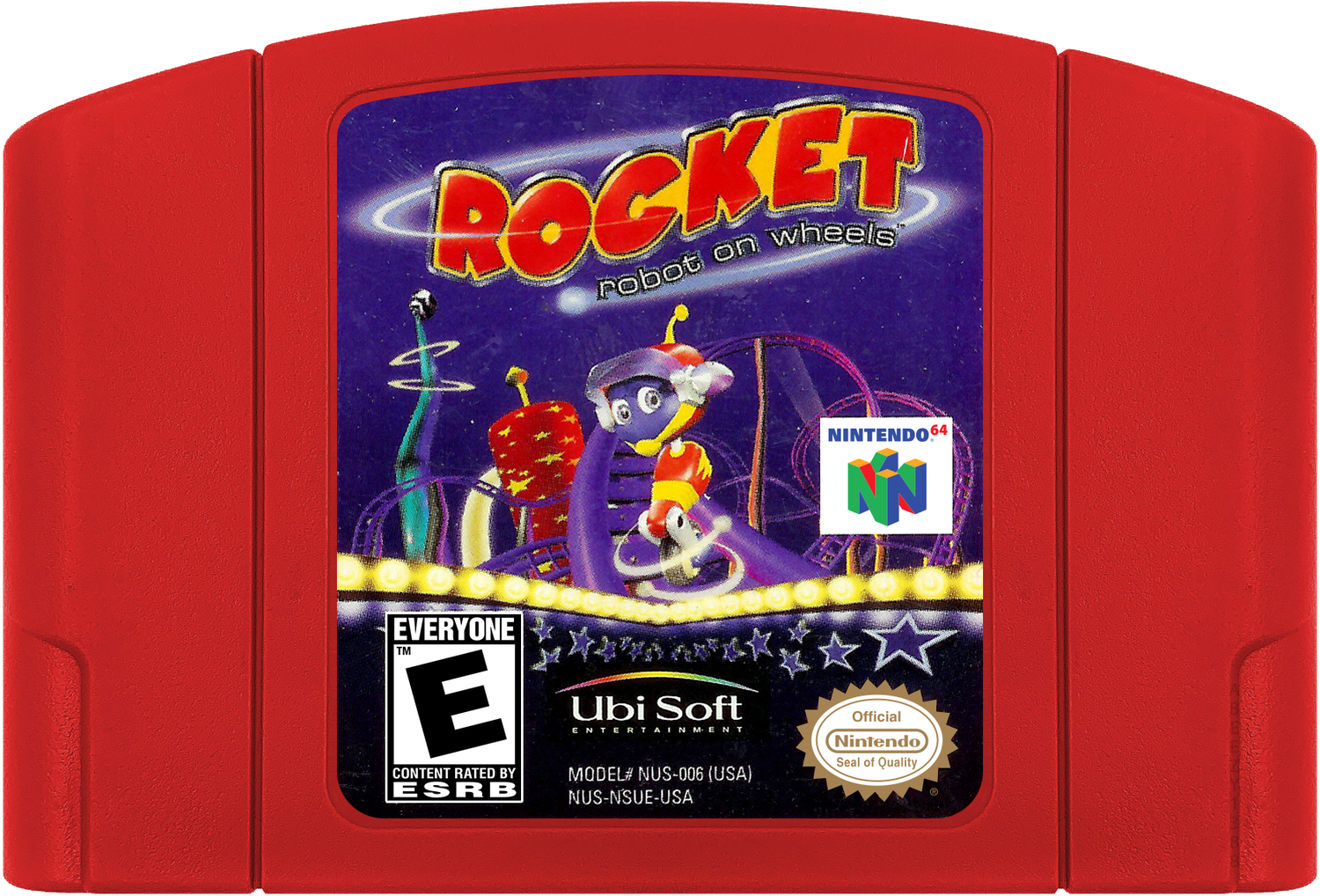 Rocket - Robot on Wheels Cartridge Label