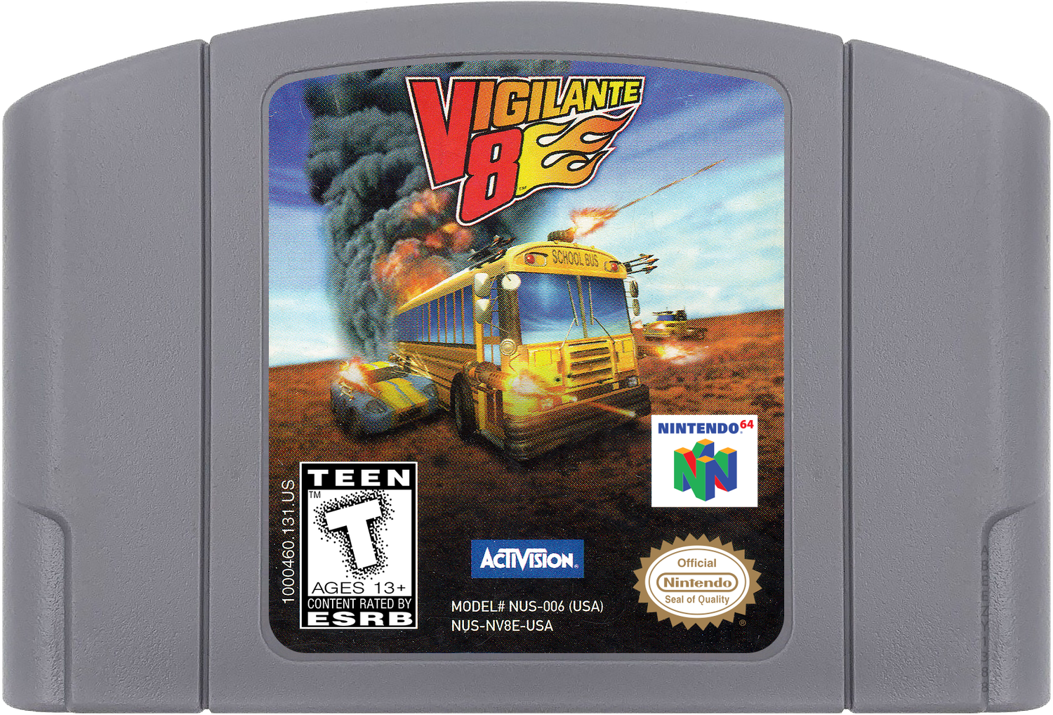 Vigilante 8 Cartridge Label