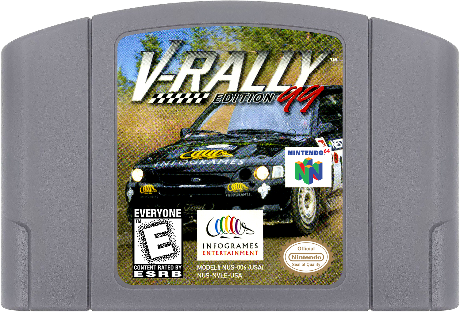 V-Rally Edition 99 Cartridge Label