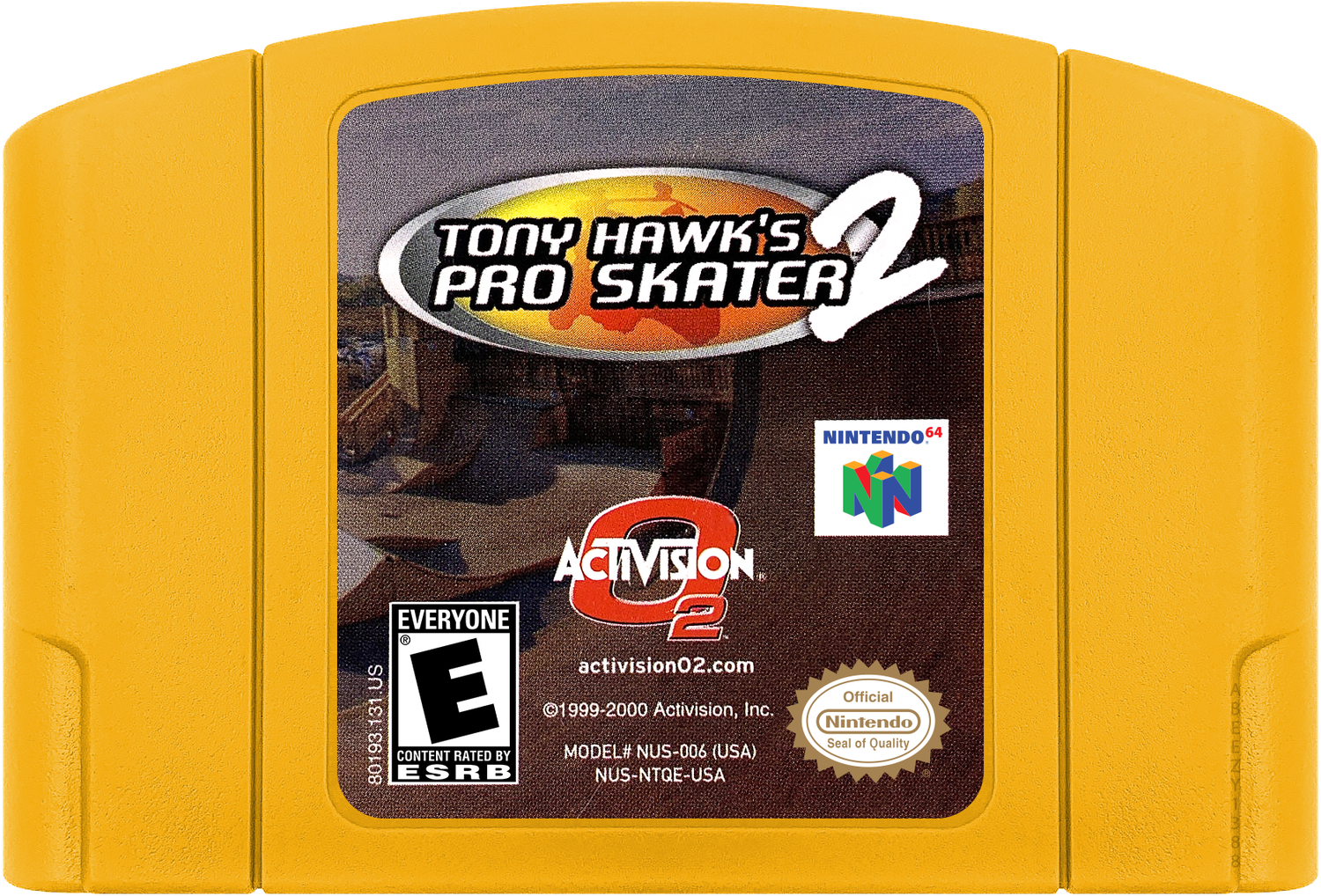 Tony Hawk's Pro Skater 2 Cartridge Label