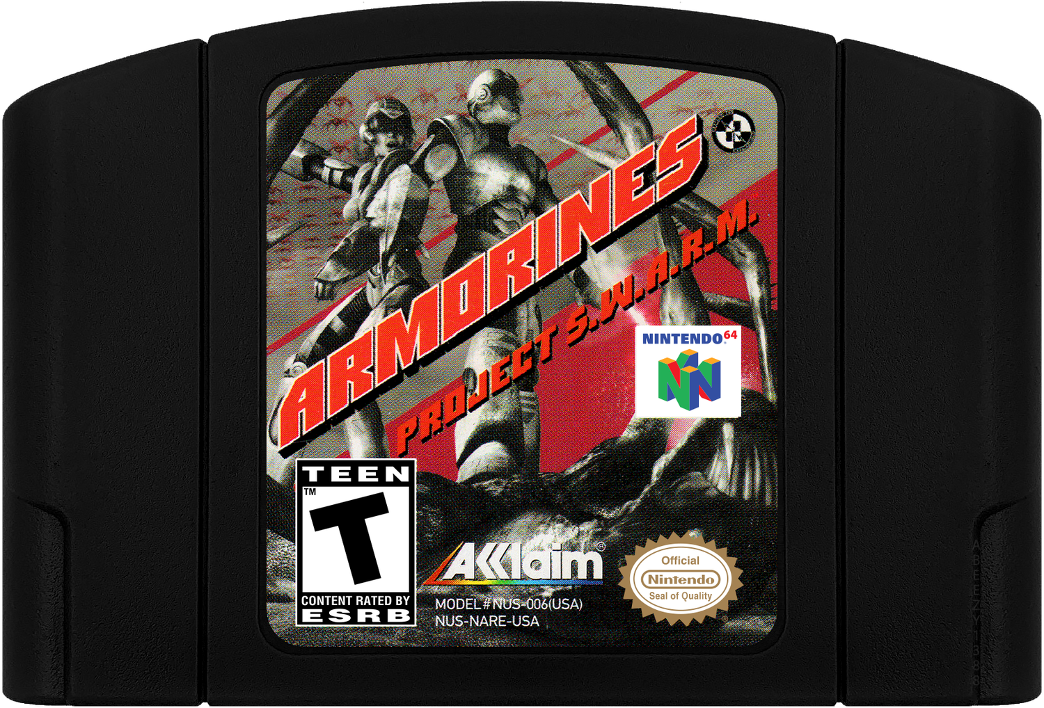 Armorines - Project S.W.A.R.M. Cartridge Label