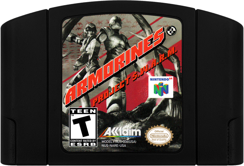 Armorines - Project S.W.A.R.M. Cartridge Label