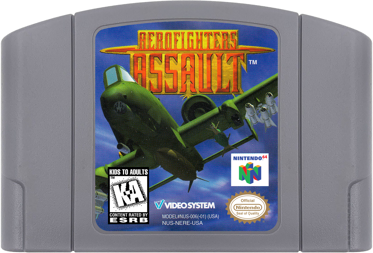 AeroFighters Assault Cartridge Label