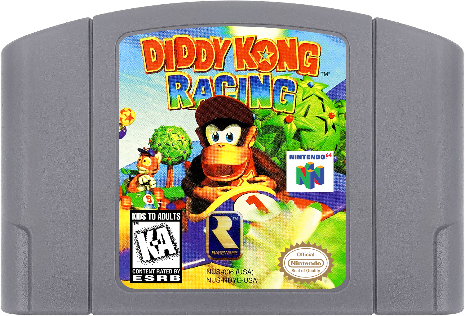Diddy Kong Racing Cartridge Label