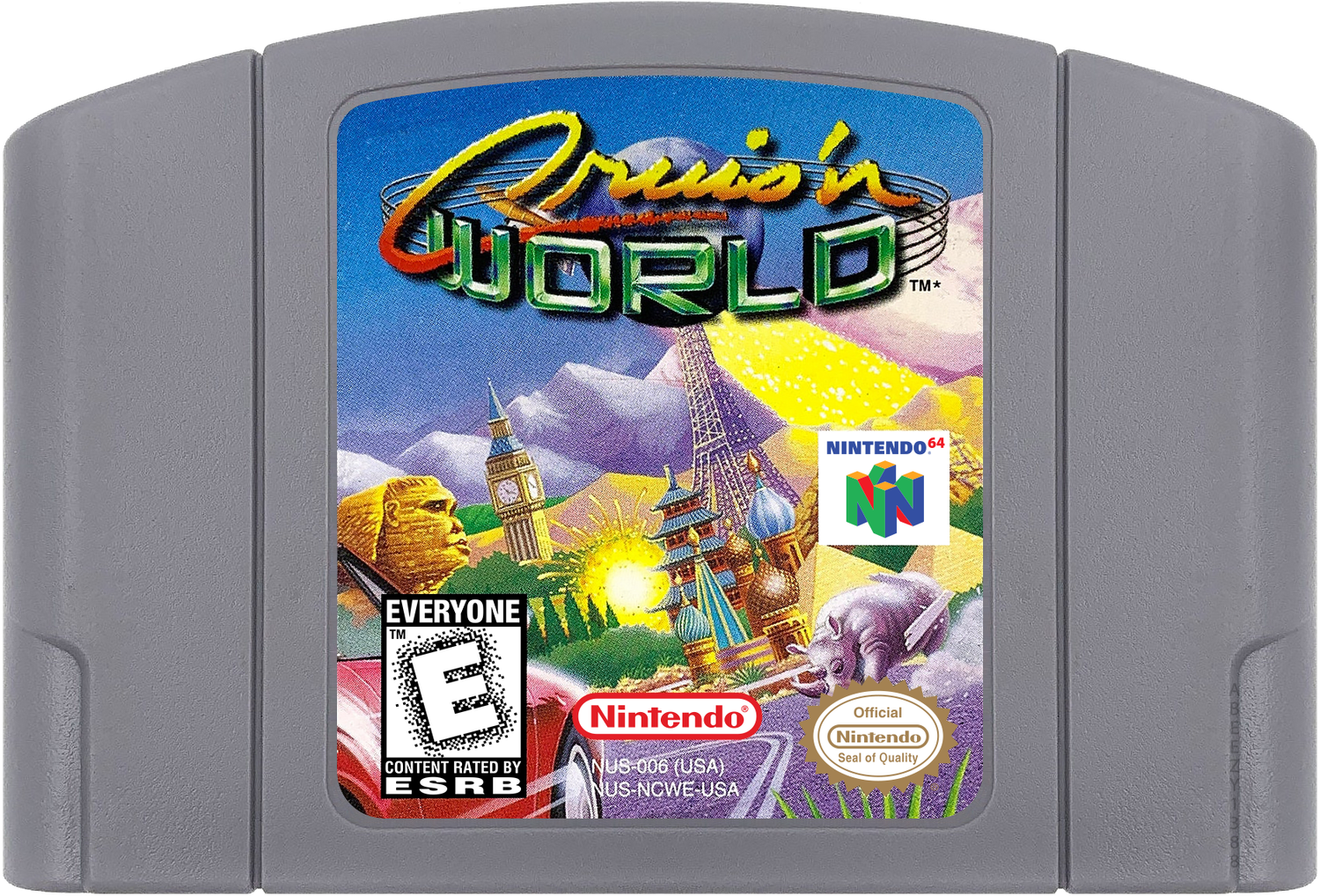 Cruis'n World Cartridge Label
