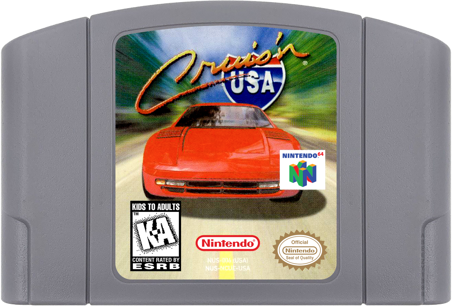 Cruis'n USA Cartridge Label