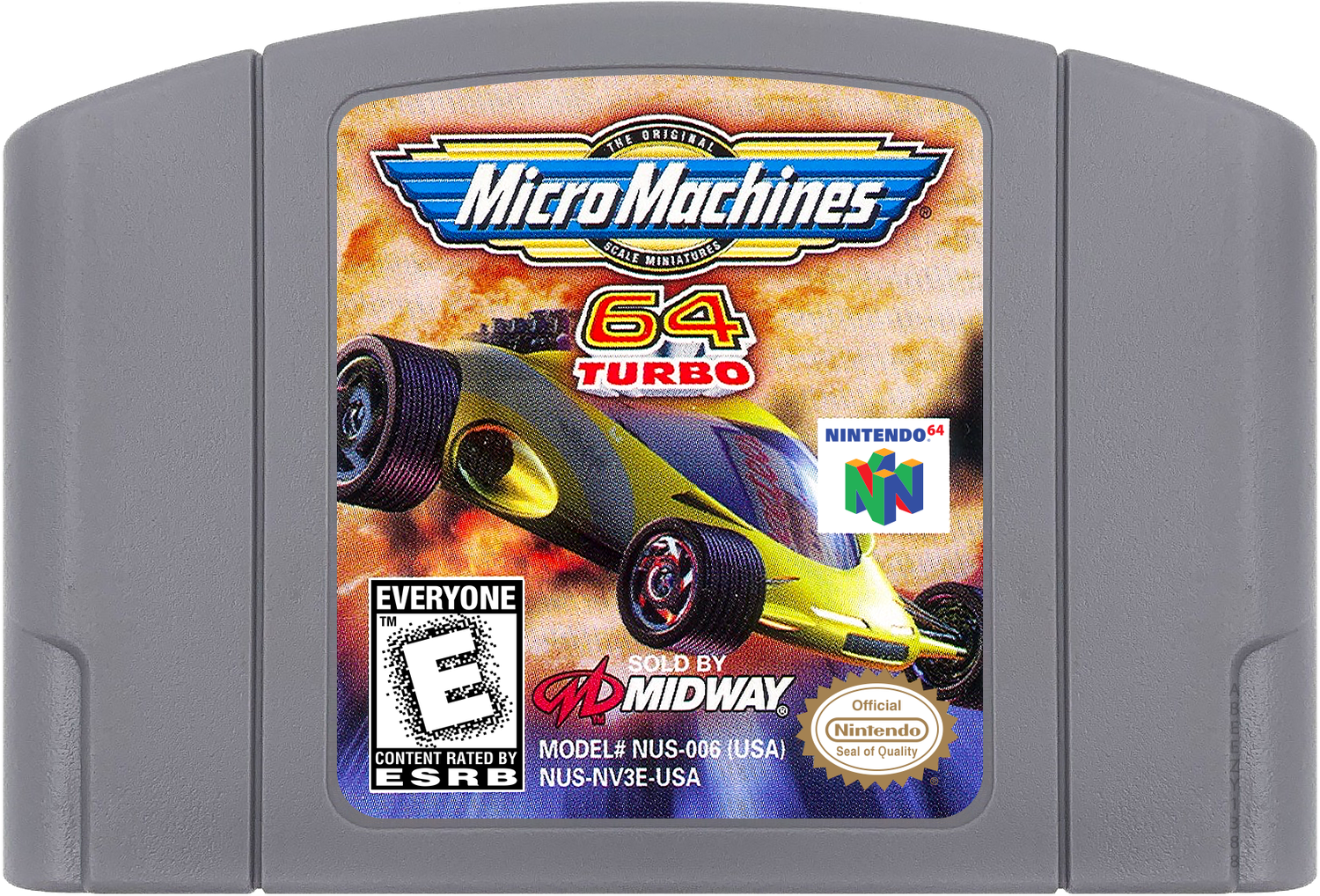 Micro Machines 64 Turbo Cartridge Label